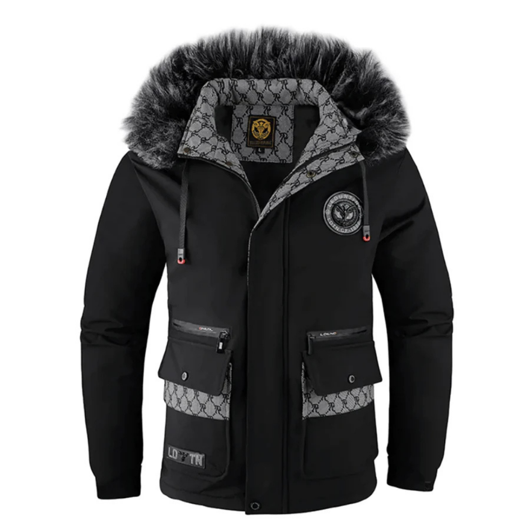 Men's warm winter thick jacket | Hood-2