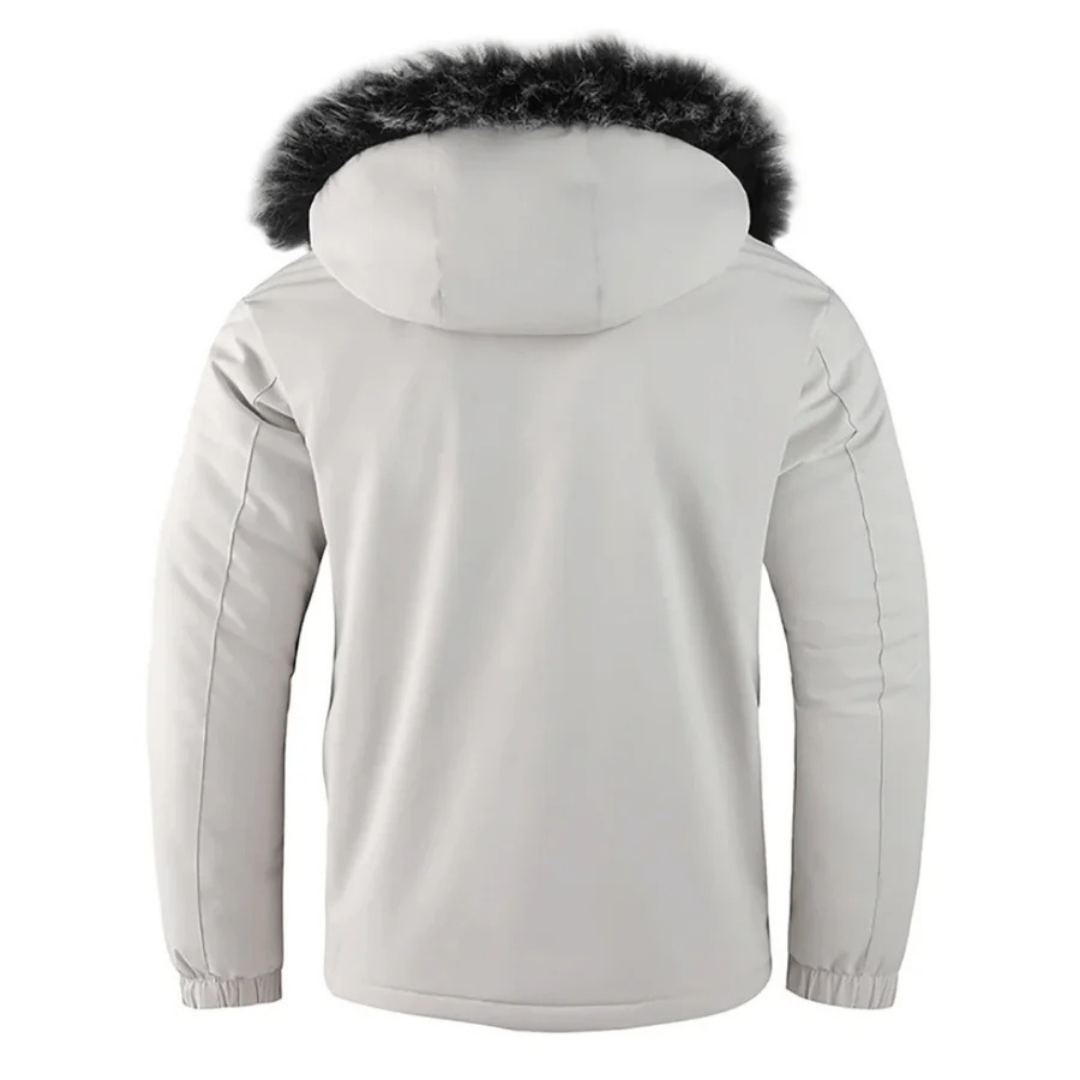 Men's warm winter thick jacket | Hood-3