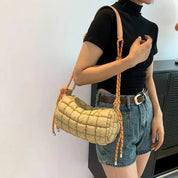 Eva | Quilted Waterproof Nylon Crossbody Travel Shoulder Bag