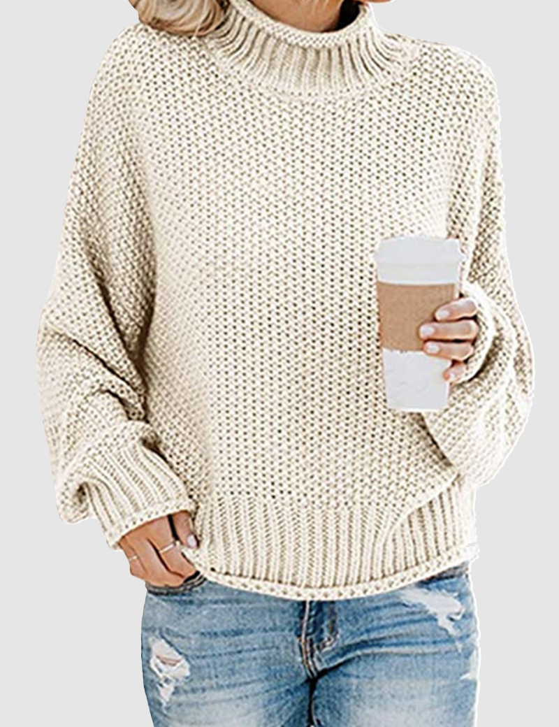 Sweater with collar and unique patchwork for women-6
