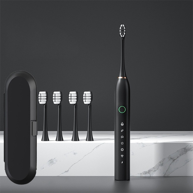 X2 black with 4 brush heads [new model] + travel box