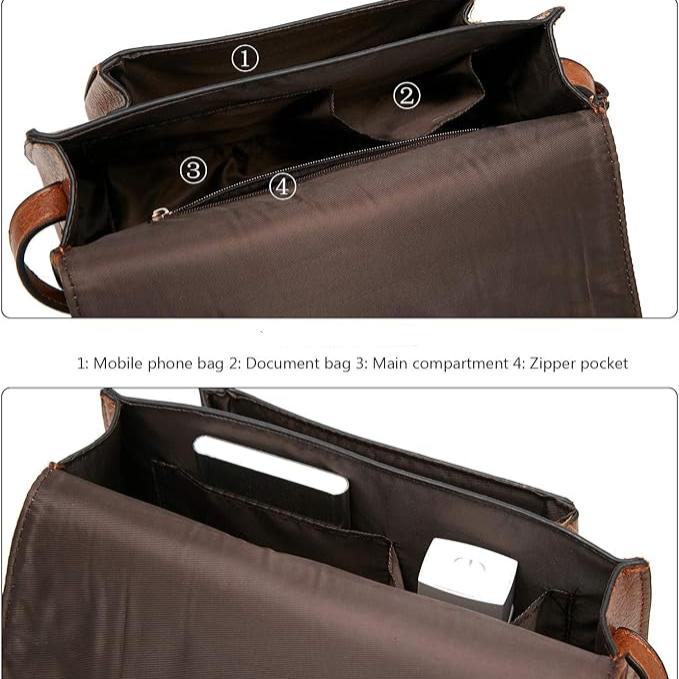 Charlotte | Women's Vintage PU Leather Saddle Bag