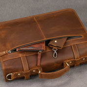 Daniel | Men's Leather Crossbody Messenger Laptop Bag Travel Bag