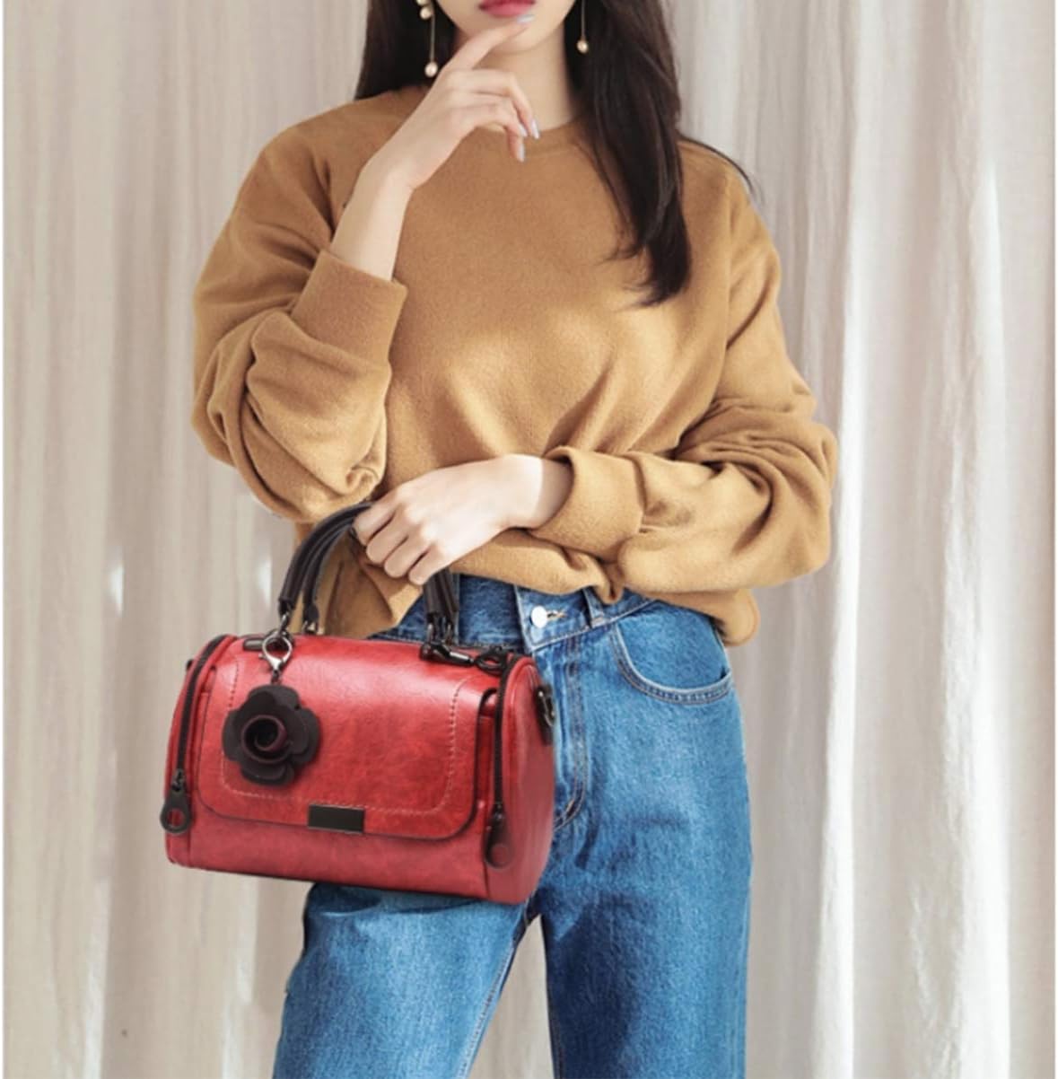 Ella | Versatile Barrel Crossbody Bag