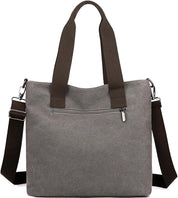 Lena | Canvas Shoulder Bag with Multiple Compartments