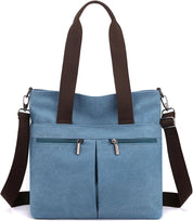 Lena | Canvas Shoulder Bag with Multiple Compartments