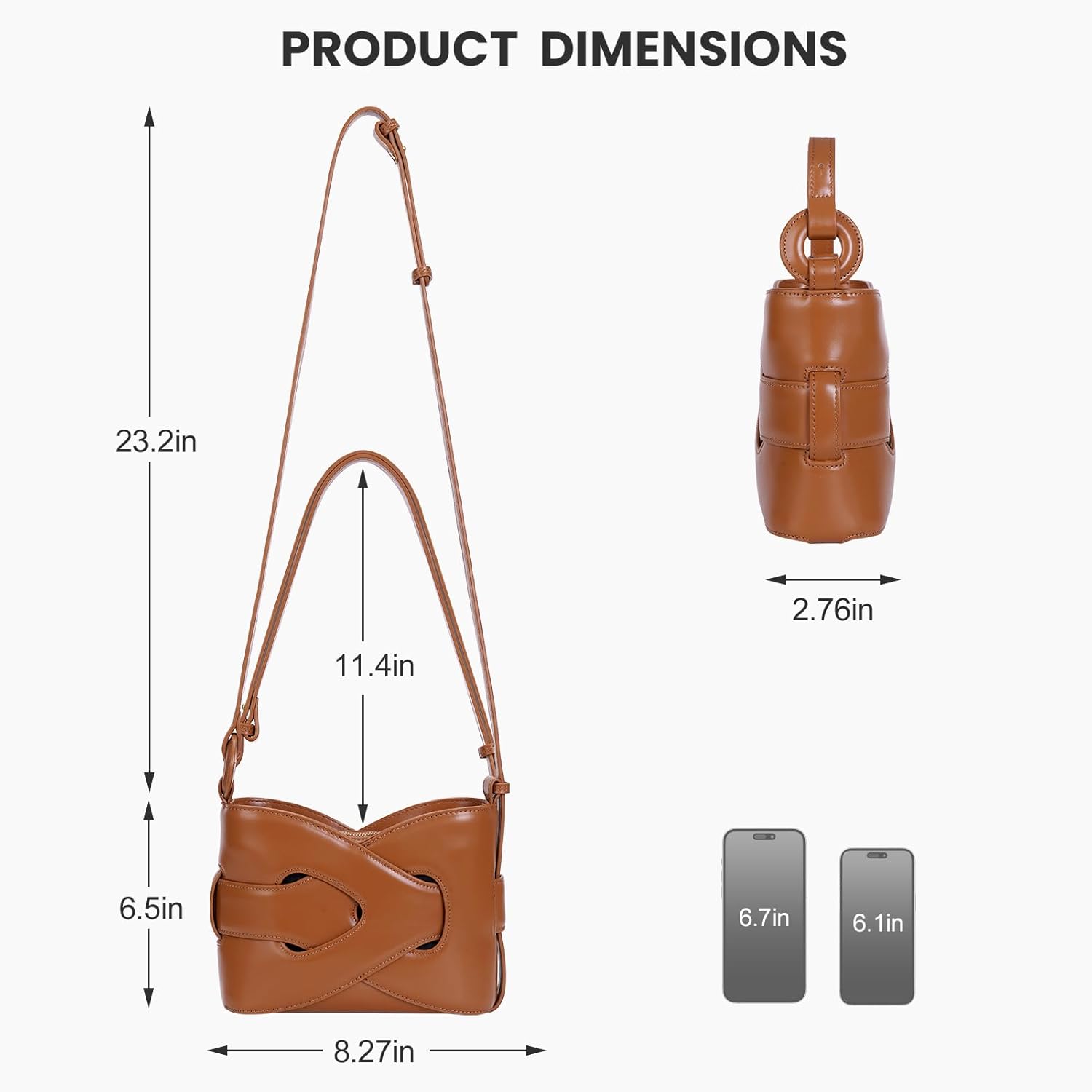 Lana | Leather Crossbody Sling Bag