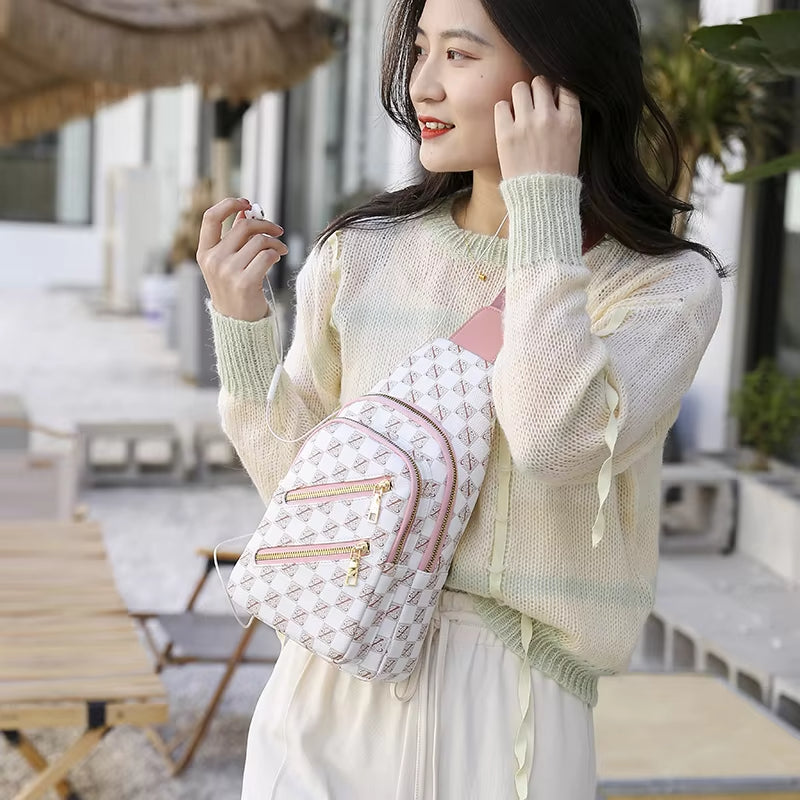 Emma | Chic Monogram Crossbody Sling Bag