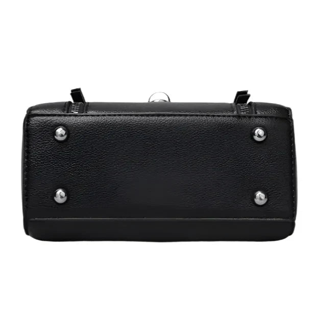 Lotte | Retro Leather Handbag with Buckle for Women