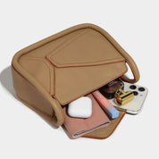 Amara | Geometric PU Leather Crossbody Sling Handbag