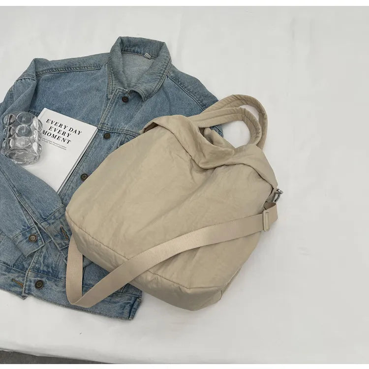 Luna | Large Capacity Multi-Pocket Nylon Shoulder Bag