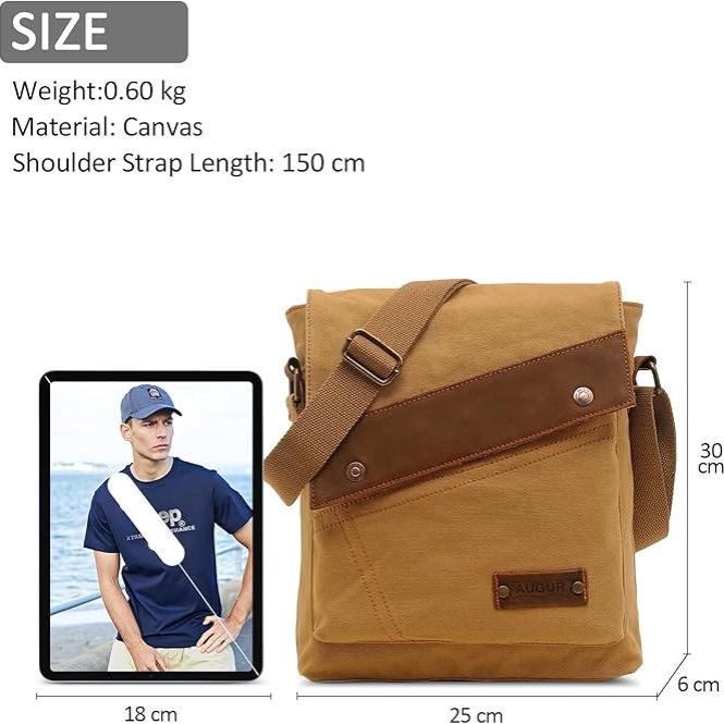 Finn | Vintage Small Canvas Shoulder Bag