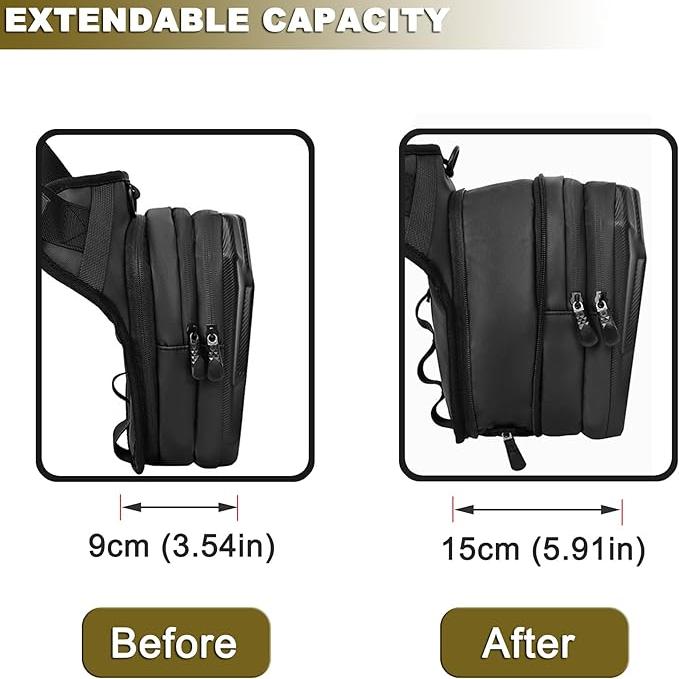 Jaxon | Expandable Waterproof Motor Drop Leg Hip Bag