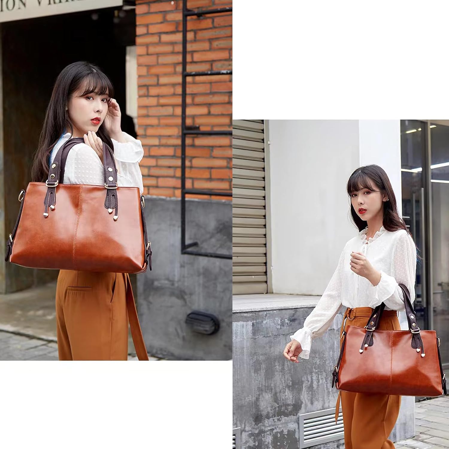 Emma | Anti-Theft Leather Shoulder Bag