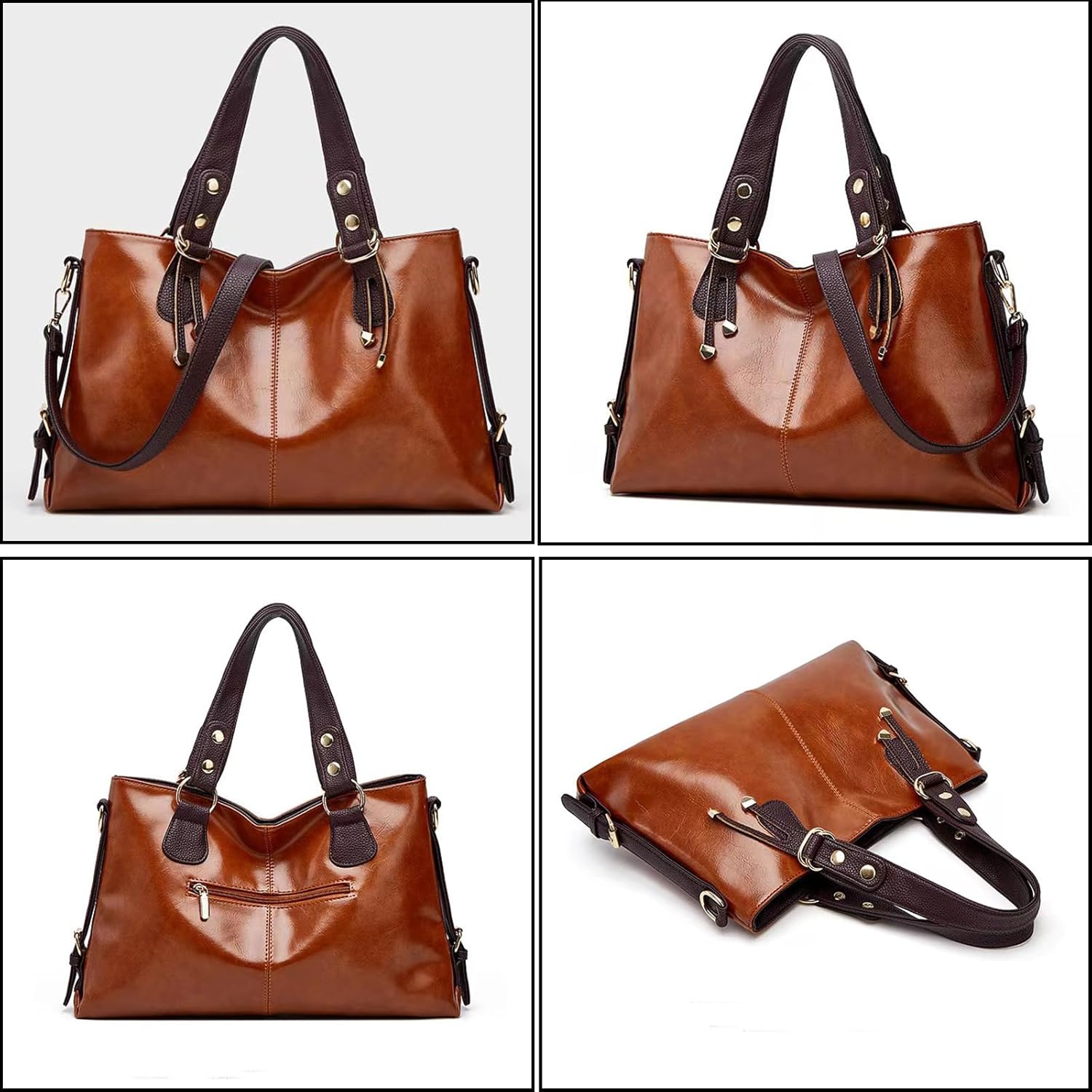 Emma | Anti-Theft Leather Shoulder Bag