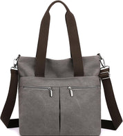 Lena | Canvas Shoulder Bag with Multiple Compartments