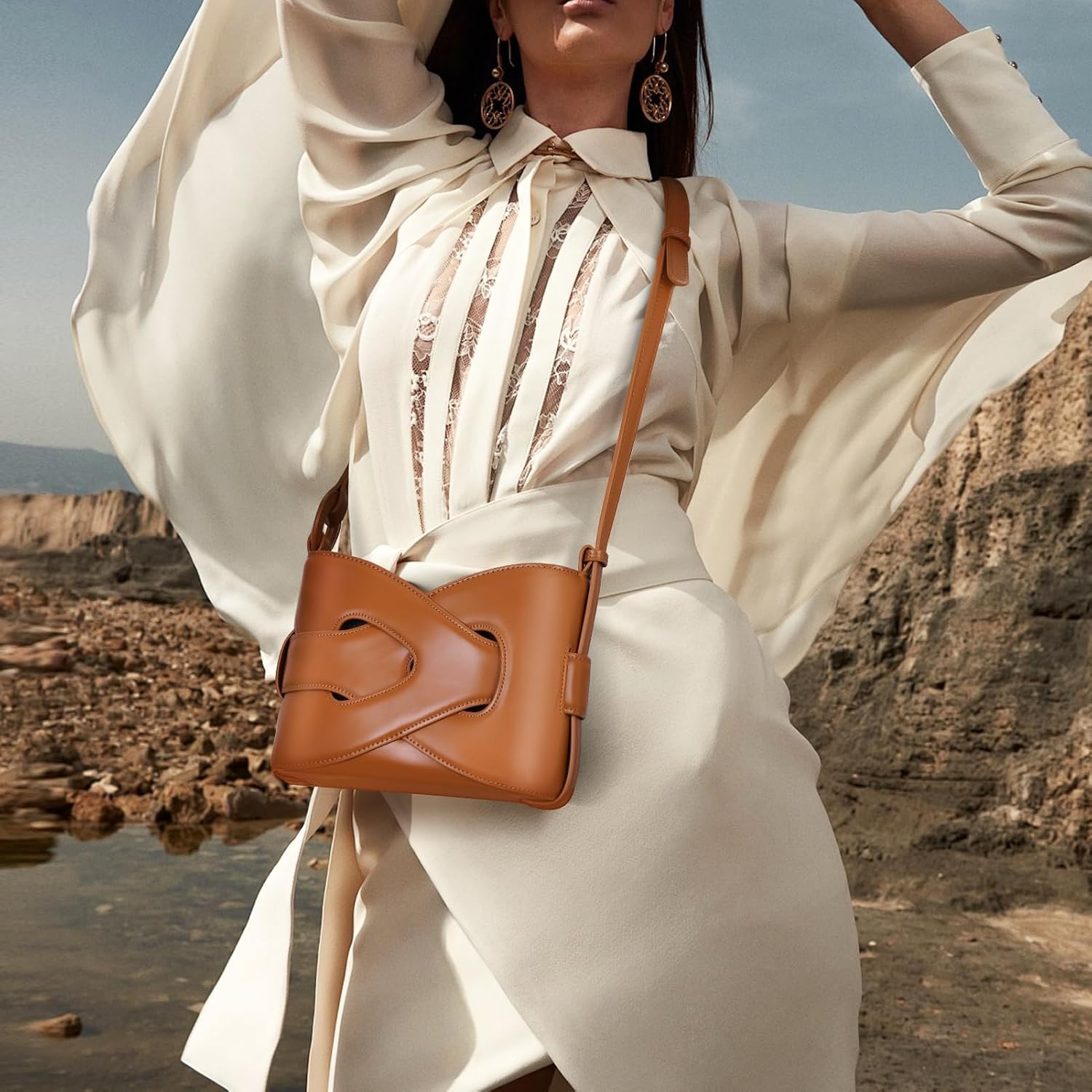 Lana | Leather Crossbody Sling Bag