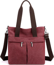 Lena | Canvas Shoulder Bag with Multiple Compartments