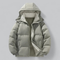 Men's buffer zipper winter jacket | hood-4