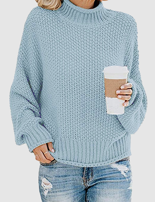 Classic patchwork sweater with elegant collar for winter-4