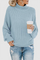 Classic patchwork sweater with elegant collar for winter-4