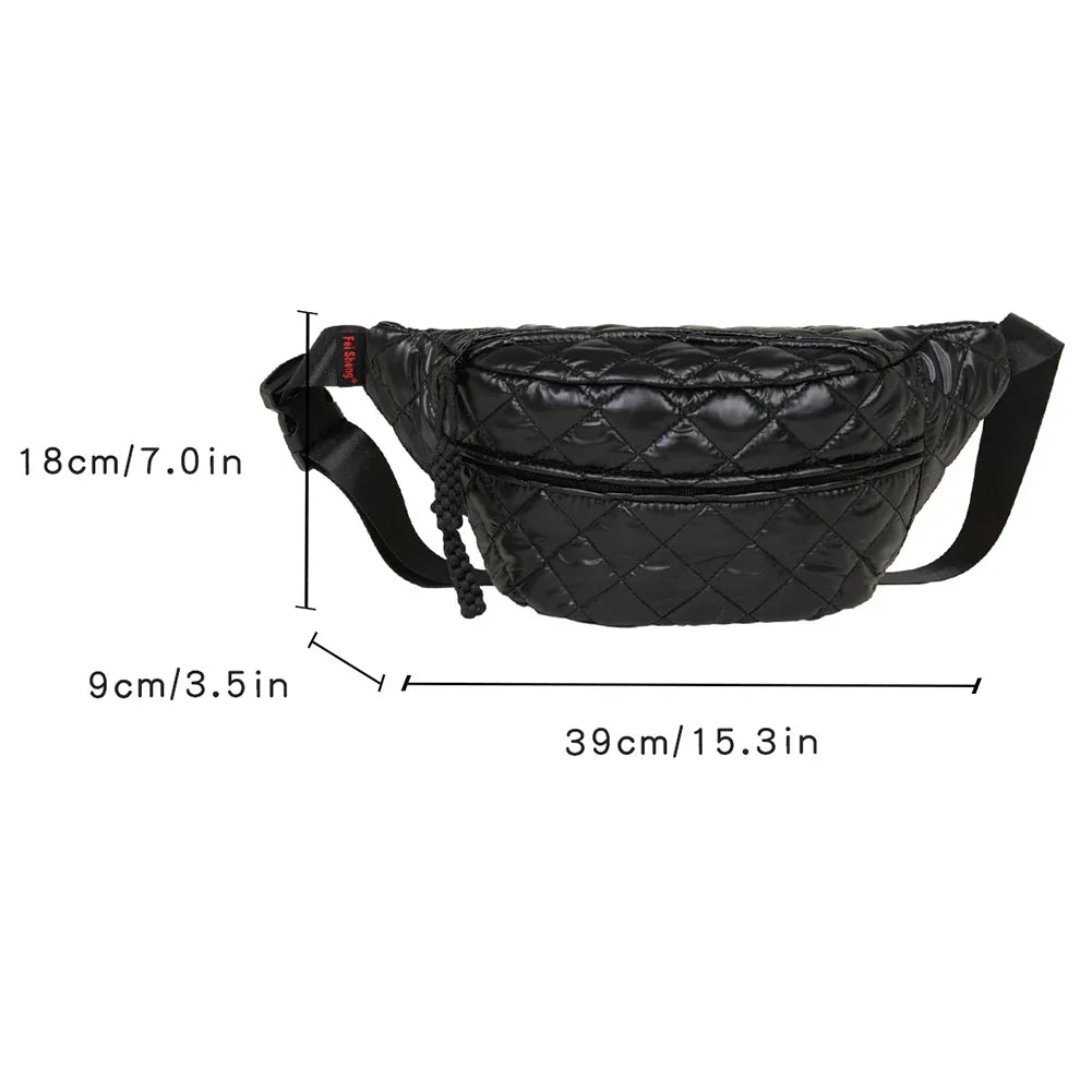 Ethan | Casual Quilted Crossbody Chest and Hip Bag