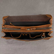 Daniel | Men's Leather Crossbody Messenger Laptop Bag Travel Bag