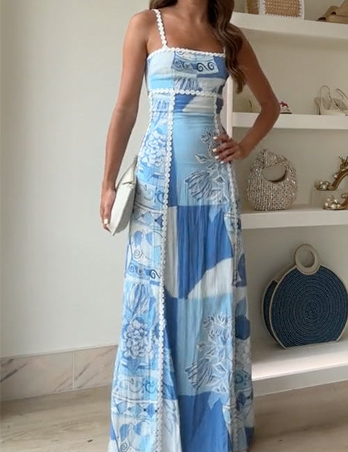 Selene | Graceful Bow-Back Maxi Dress