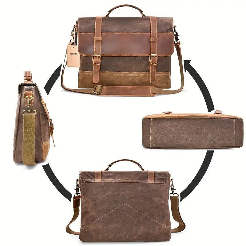 Jack | Vintage Water-Repellent Canvas Shoulder Bag Travel Bag