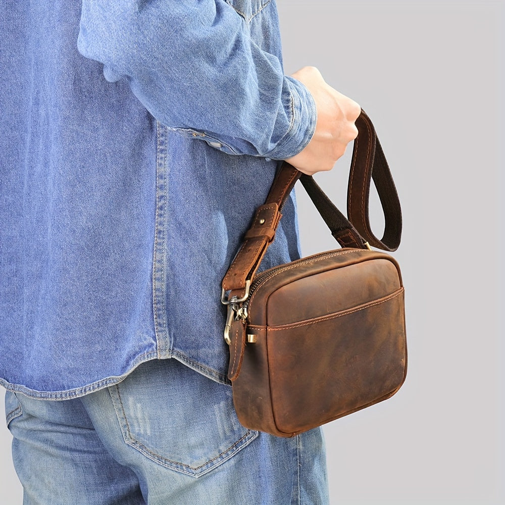 Ethan | Premium Cowhide Leather Crossbody Sling Bag