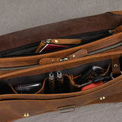 Daniel | Men's Leather Crossbody Messenger Laptop Bag Travel Bag