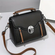 Lotte | Retro Leather Handbag with Buckle for Women