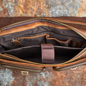 Liam | Retro Leather Crossbody Laptop Travel Messenger Handbag