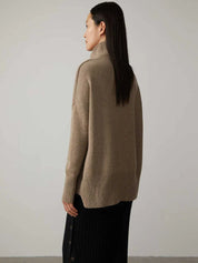 Sweater made of luxurious cashmere mix with turtlenecks-3
