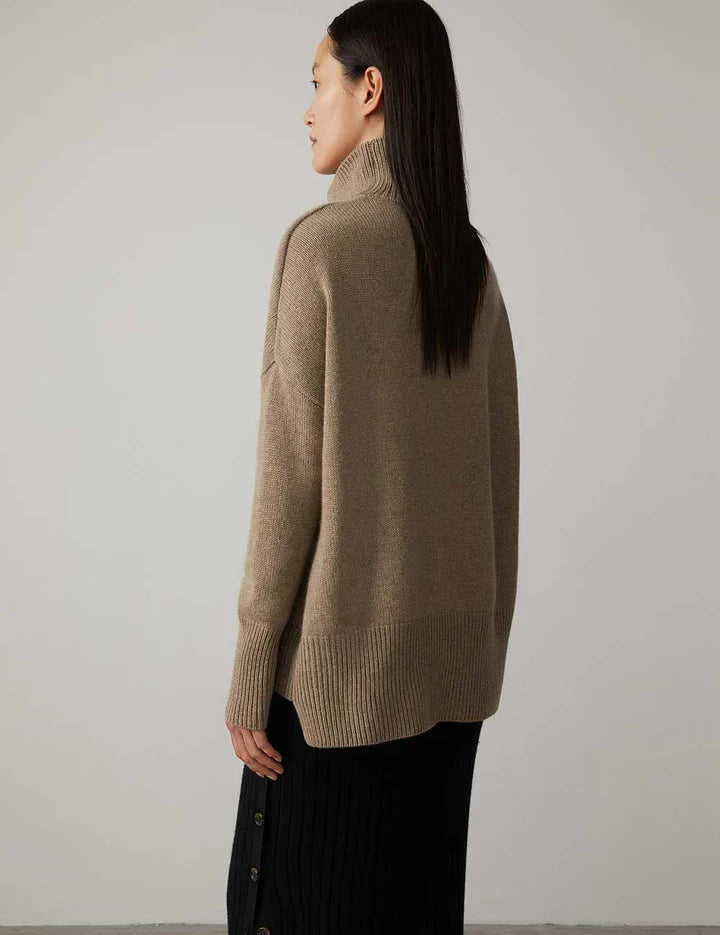 Sweater made of luxurious cashmere mix with turtlenecks-3
