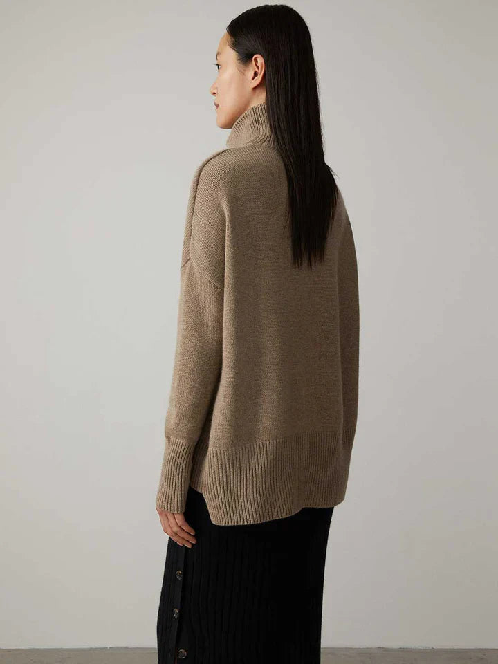 Sweater made of noble cashmere mix with a stylish turtleneck-4