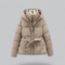 Women Winter Bell Belt hood jacket | Short-4
