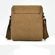 Luca | Small Canvas Crossbody Messenger Bag with Multiple Compartments
