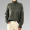 Roll collar sweater modern and cozy for women Winter 2025-3