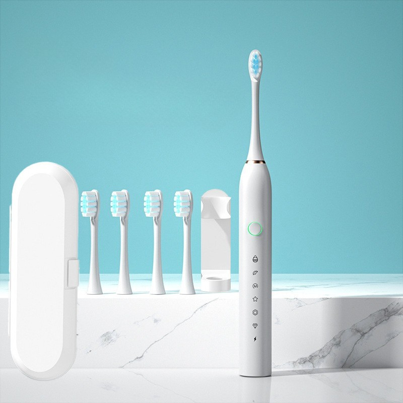 X2 white with 4 brush heads [new model] + travel box + stand