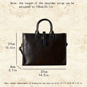 Ethan | Men's Leather Crossbody Travel Laptop Messenger Bag