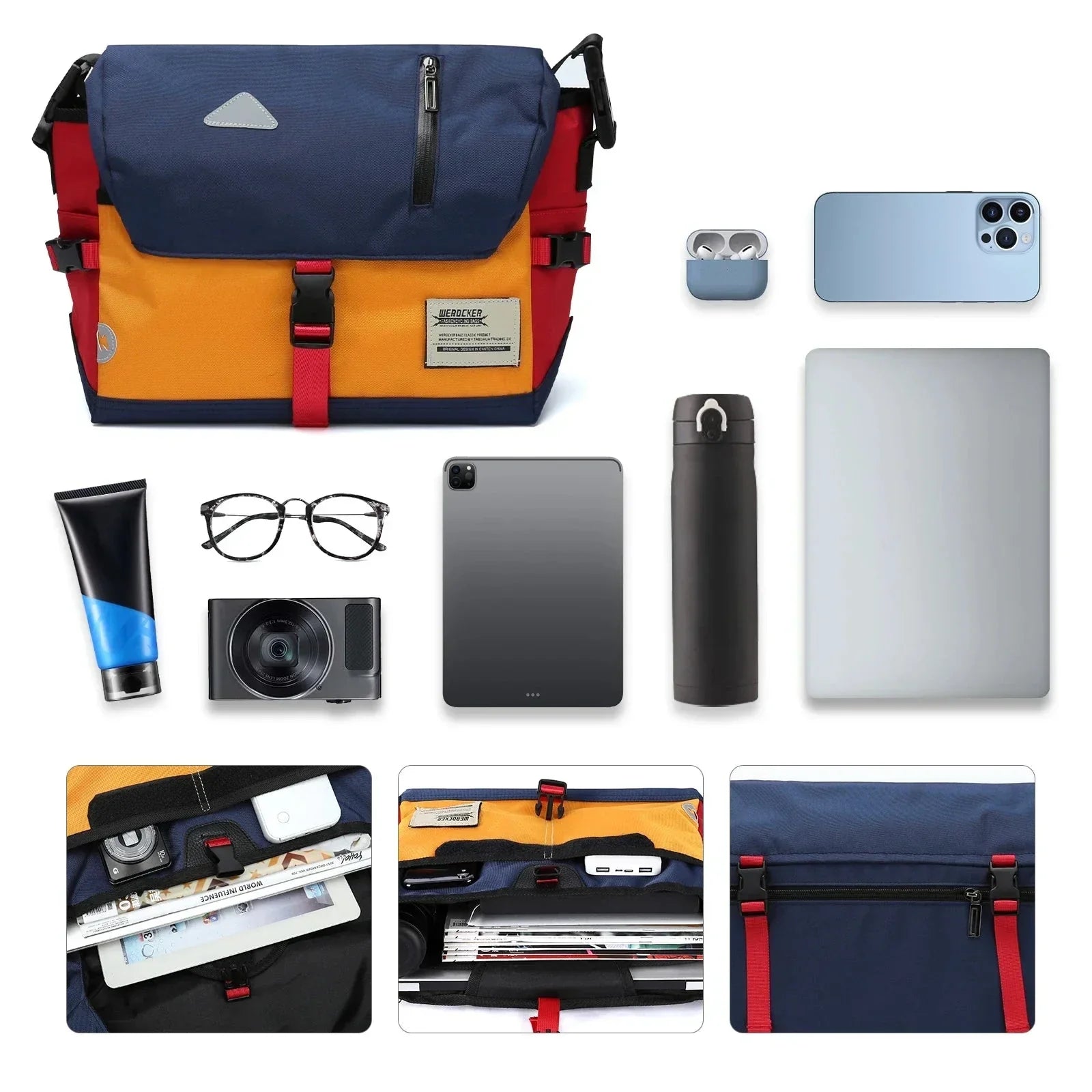 Luke | Classic Waterproof Crossbody Messenger Travel Bag