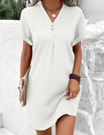 CANDICE | Elegant V-Neck Dress