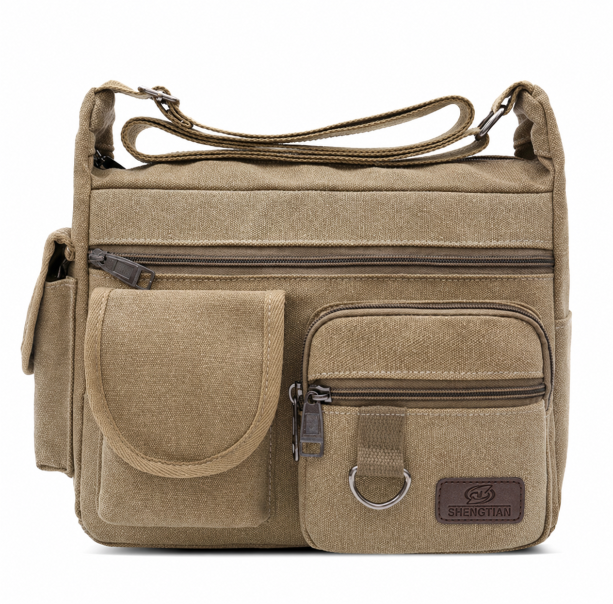 Beigecanvasshoulderbagwithzippers.png