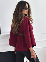 Lara | Belted High-Neck Coat