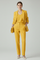 Chic Women's Blazer Set with Defined Silhouette and Straight-Leg Trousers for Professional and Casual Style 8