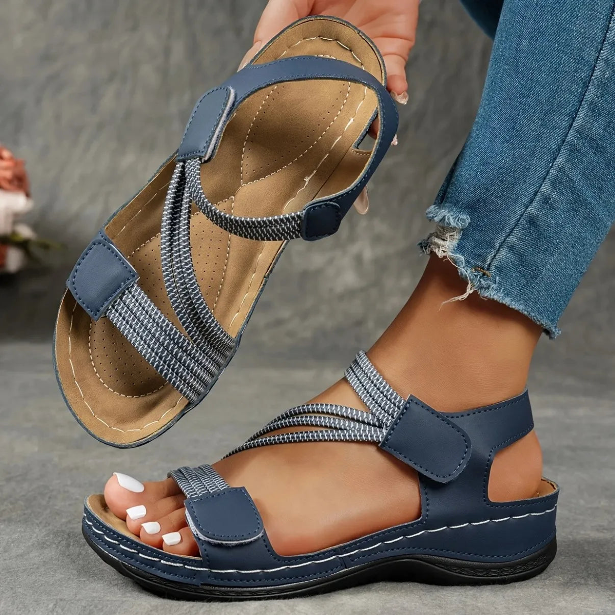 Comfortable Women Sandals for All-Day Wear - Casual Style Sandals with Cushioned Insole and Adjustable Fit 0