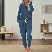 Cozy Two Piece Loungewear Set for Women - Relaxed Fit & All-Day Comfort 5