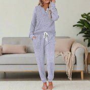 Cozy Two Piece Loungewear Set for Women - Relaxed Fit & All-Day Comfort 8
