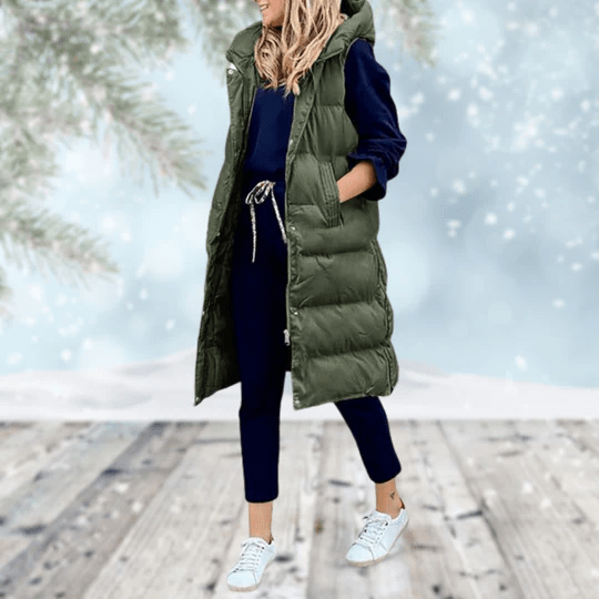 Stockholm Bodywarmer | Cozy Chic Longline Puffer Vest